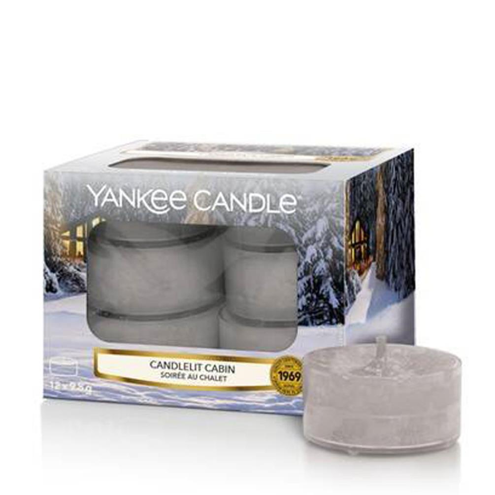 Yankee Candle Candlelit Cabin Tea Lights (Pack of 12) £4.19